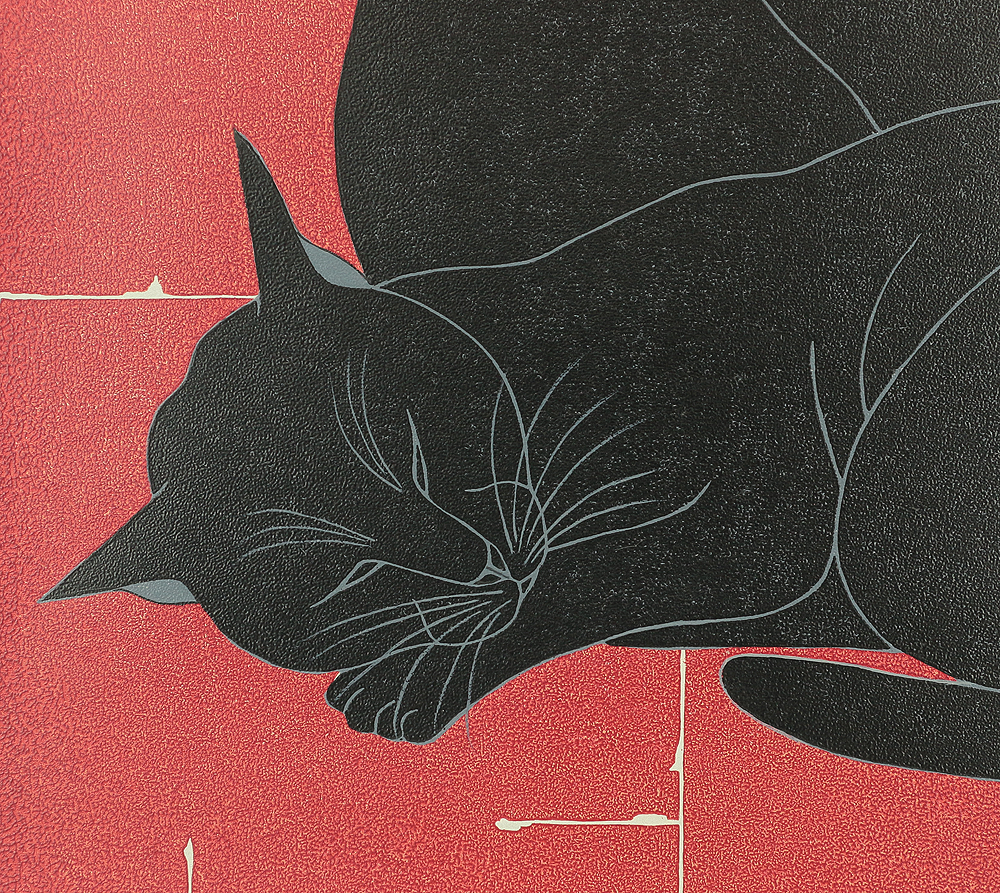 西田忠重 木版画 Brothers 1998年