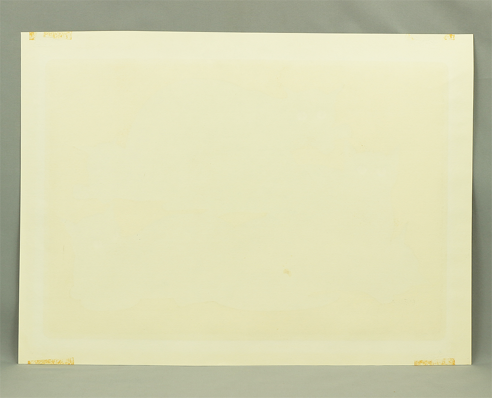 西田忠重 木版画 Brothers 1998年