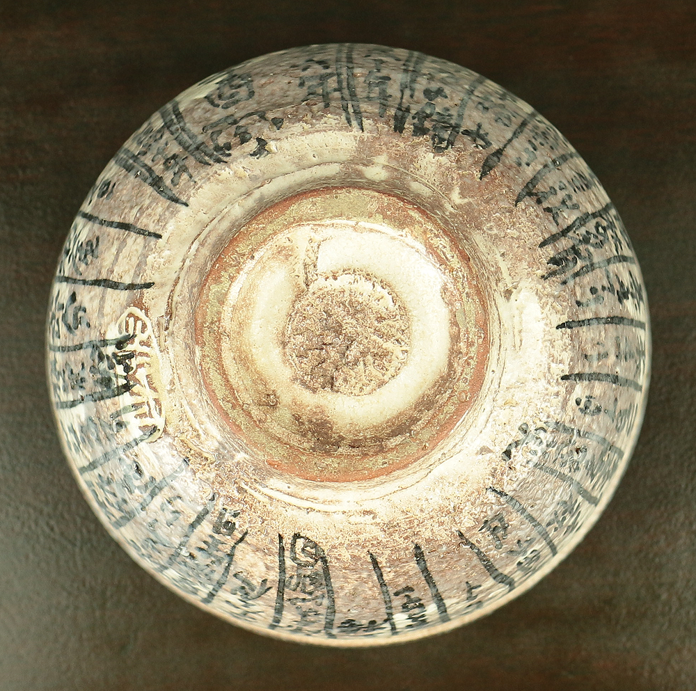 浅見与し三 Asami Yoshizo (b1961) Kyo ware Calendar Tea Bowl with